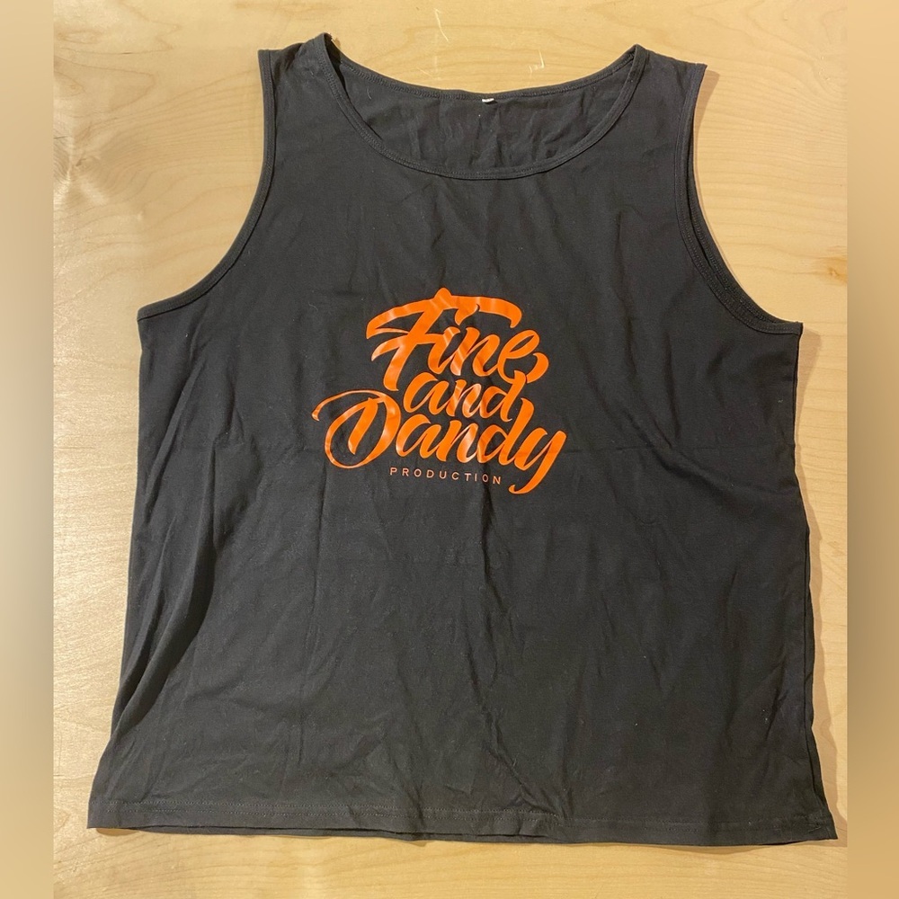 Shein Fine and Dandy Black Tank Top XL (HA)